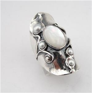 Hadar Designers NEW Artist 925 Sterling Silver Pearl MOP Ring 7,8,9,10 (H 174