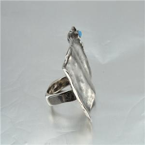 Hadar Designers Sterling Silver Opal Ring 6.5 Impressive Handmade (H 190) SALE 