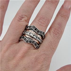 Hadar Designers Impressive 9k Gold Sterling Silver Red Garnet Ring size 8 ( SALE