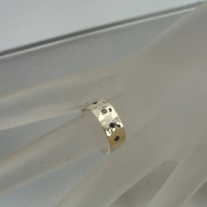 Hadar Designers Handmade 9k Yellow Gold 925 Silver Garnet Ring 6.5,7,8,9 (I r306