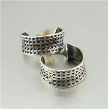 Load image into Gallery viewer, Hadar Designers 925 Sterling Silver J Hoop Earrings Handmade Small  (H) SALE