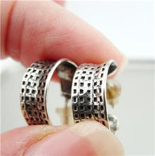 Load image into Gallery viewer, Hadar Designers 925 Sterling Silver J Hoop Earrings Handmade Small  (H) SALE
