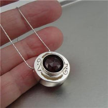 Load image into Gallery viewer, Hadar Designers NEW Handmade 925 Sterling Silver Red Garnet Pendant (H) SALE