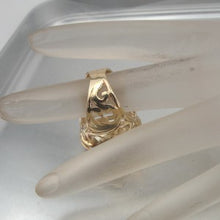 Load image into Gallery viewer, Hadar Designers filigree Handmade 9k Yellow Gold Ring size 6.5,7,7.5,8 (I r)SALE