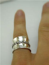 Load image into Gallery viewer, Hadar Designers Sterling Silver Sparkling Zircon Ring 6,7,8,9 Handmade (I r548)y