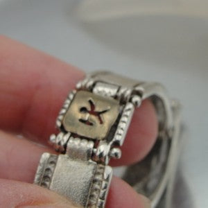 Hadar Designers Handmade 9k Gold 925 Sterling Silver Link Bracelet () SALE