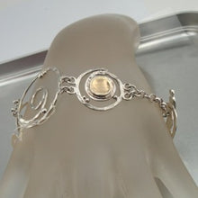 Load image into Gallery viewer, Hadar Designers Handmade 9k Yellow Gold 925 Silver Link Bracelet (I b172) SALE