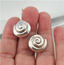 Load image into Gallery viewer, Hadar Designers 925 Sterling Silver Earrings Handmade Artistic Spiral (H) SALE