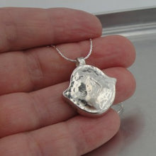 Load image into Gallery viewer, Hadar Designers Israel Handmade Simple Artist Sterling Silver Pendant (H) Sale