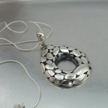 Load image into Gallery viewer, Hadar Designers Handmade Organic Sterling Silver Drop Pendant (H) LAST ONE SALE