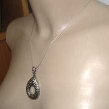 Load image into Gallery viewer, Hadar Designers Handmade Organic Sterling Silver Drop Pendant (H) LAST ONE SALE