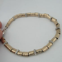 Load image into Gallery viewer, Hadar Designers NEW 14k Yellow Gold F 925 Sterling Silver Zircon Bracelet (I b)Y