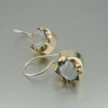 Load image into Gallery viewer, Hadar Designers WILD 9k Gold 925 Silver Green Amethyst Earrings (I e) SALE