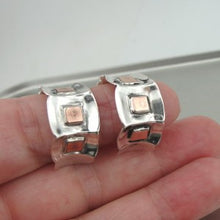 Load image into Gallery viewer, Hadar Designers Handmade 9k Rose Gold Sterling Silver J Hoop Earrings (H) SALE