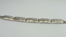 Load image into Gallery viewer, Hadar Designers Jewish Art Jodaica Shema Israel Pray 9k Gold Silver Bracelet (B)