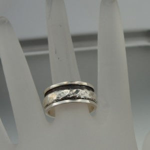 Hadar Designers Handmade Swivel Sterling Silver Ring size 9, 9.5 (sp) SALE