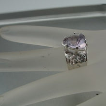 Load image into Gallery viewer, Hadar Designers Handmade Sterling Silver Amethyst Ring size 7,8,9,10 (I r426s