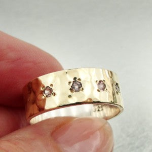 Hadar Designers Tourmaline Ring 6,7,8,8.5,9 Handmade 9k Gold 925 Silver (I r306Y
