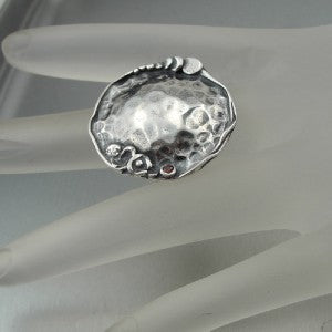 Ring 925 Sterling Silver  size 7.5,8 Handmade Artistic Hadar Designers (H) LAST