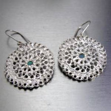 Load image into Gallery viewer, Hadar Designers 925 Sterling Silver Dangle Filigree Ocean Q Earrings (L) SALE