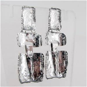Hadar Designers Handmade Artistic 925 Sterling Silver Stud Earrings (H 2393)SALE