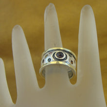 Load image into Gallery viewer, Hadar Designers Amethyst Ring Yellow Gold 925 Silver 6.5,7,7.5 Handmade (MS 1688)