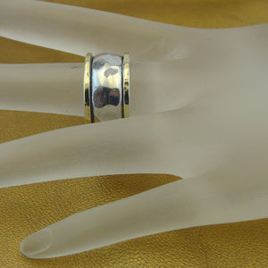 Hadar Designers Amethyst Ring Yellow Gold 925 Silver 6.5,7,7.5 Handmade (MS 1688)