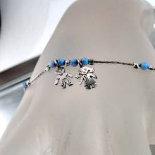 Load image into Gallery viewer, Hadar Designers Charm Delicate Handmade Sterling Silver Blue Opal Bracelet SALE