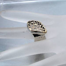 Load image into Gallery viewer, Hadar Designers Filigree 9k Yellow Gold 925 Silver Ring 6.5,7,8,8.5(I r429) SALE