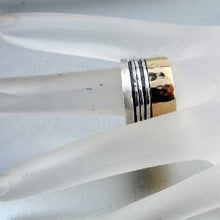 Load image into Gallery viewer, Hadar Designers Swivel 9k Yellow Gold Sterling Silver Ring 7.5,8,9 (I r313) SALE