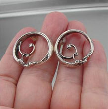 Load image into Gallery viewer, Hadar Designers 925 Sterling Silver Stud Earrings Handmade Artistic (H) SALE