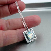 Load image into Gallery viewer, Hadar Designers Roman Glass Pendant Handmade 925 Sterling Silver (as 150728)SALE
