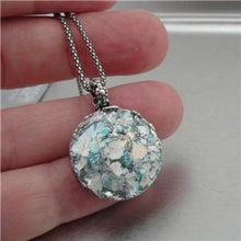 Load image into Gallery viewer, Hadar Designers 925 Sterling Silver Roman Glass Pendant Handmade (as 520113)