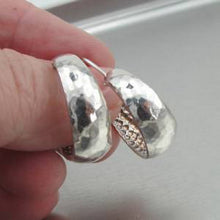 Load image into Gallery viewer, Hadar Designers Handmade Classy 925 Sterling Silver Hoop Earrings () LAST