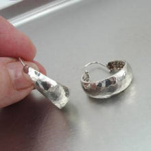 Load image into Gallery viewer, Hadar Designers Handmade Classy 925 Sterling Silver Hoop Earrings () LAST