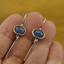 Load image into Gallery viewer, Hadar Designers Blue Sodalite Earrings Handmade 925 Sterling Silver (ms)
