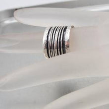 Load image into Gallery viewer, Hadar Designers Handmade Swivel Sterling Silver Ring 7,8,9,10,10.5 (I r60si) Y