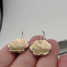 Load image into Gallery viewer, Hadar Designers Floral Handmade 9k Yellow Gold Sterling Silver Earrings (I e214