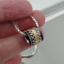 Load image into Gallery viewer, Hadar Designers Handmade Filigree 9k Yellow Gold Sterling Silver Pendant (I n951