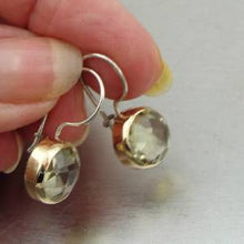 Load image into Gallery viewer, Hadar Designers Handmade 9k Yellow Gold Sterling Silver Lemon Q Earrings (I e760