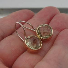 Load image into Gallery viewer, Hadar Designers Handmade 9k Yellow Gold Sterling Silver Lemon Q Earrings (I e760