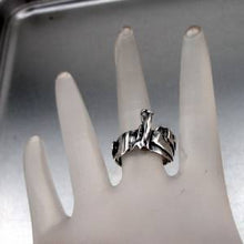 Load image into Gallery viewer, Hadar Designers The Lovers Handmade 925 Sterling Silver Ring 6.5,7,7.5,8 (H)SALE