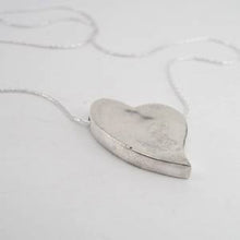 Load image into Gallery viewer, Hadar Designers 925 Sterling Silver Large Heart Pendant Art Handmade (I n253s) 