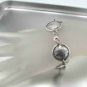 Hadar Designers Handmade Artistic Hammered 925 Sterling Silver Bracelet (H) SALE