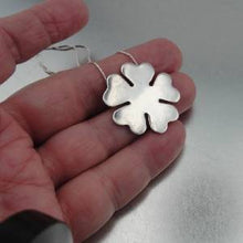 Load image into Gallery viewer, Hadar Designers Handmade Unique Modern Floral Sterling Silver Pendant (H) SALE