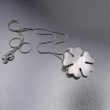Load image into Gallery viewer, Hadar Designers Handmade Unique Modern Floral Sterling Silver Pendant (H) SALE