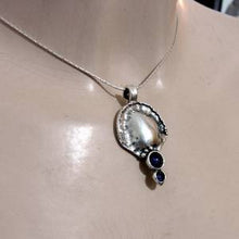 Load image into Gallery viewer, Hadar Designers Handmade Sterling Silver Black Onyx Earrings Pendant Set (H)SALE