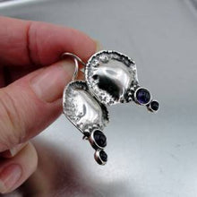 Load image into Gallery viewer, Hadar Designers Israel Handmade 925 Sterling Silver Black Onyx Earrings (H 2662)