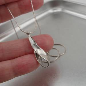 Hadar Designers Minimalist Modern 925 Sterling Silver Pendant Necklace () SALE