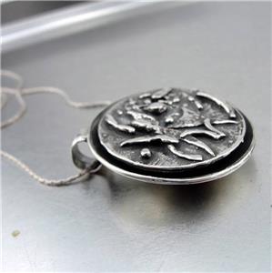 Hadar Designers NEW Gorgeous Handmade Artist 925 Sterling Silver Pendant (H)SALE
